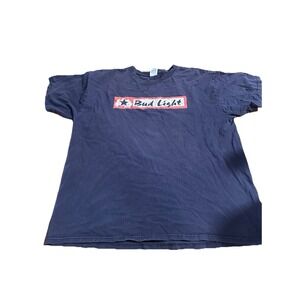 Bud Light Vintage Gildan  Anheuser Bush Beer‎ Short Sleeve T Shirt XL